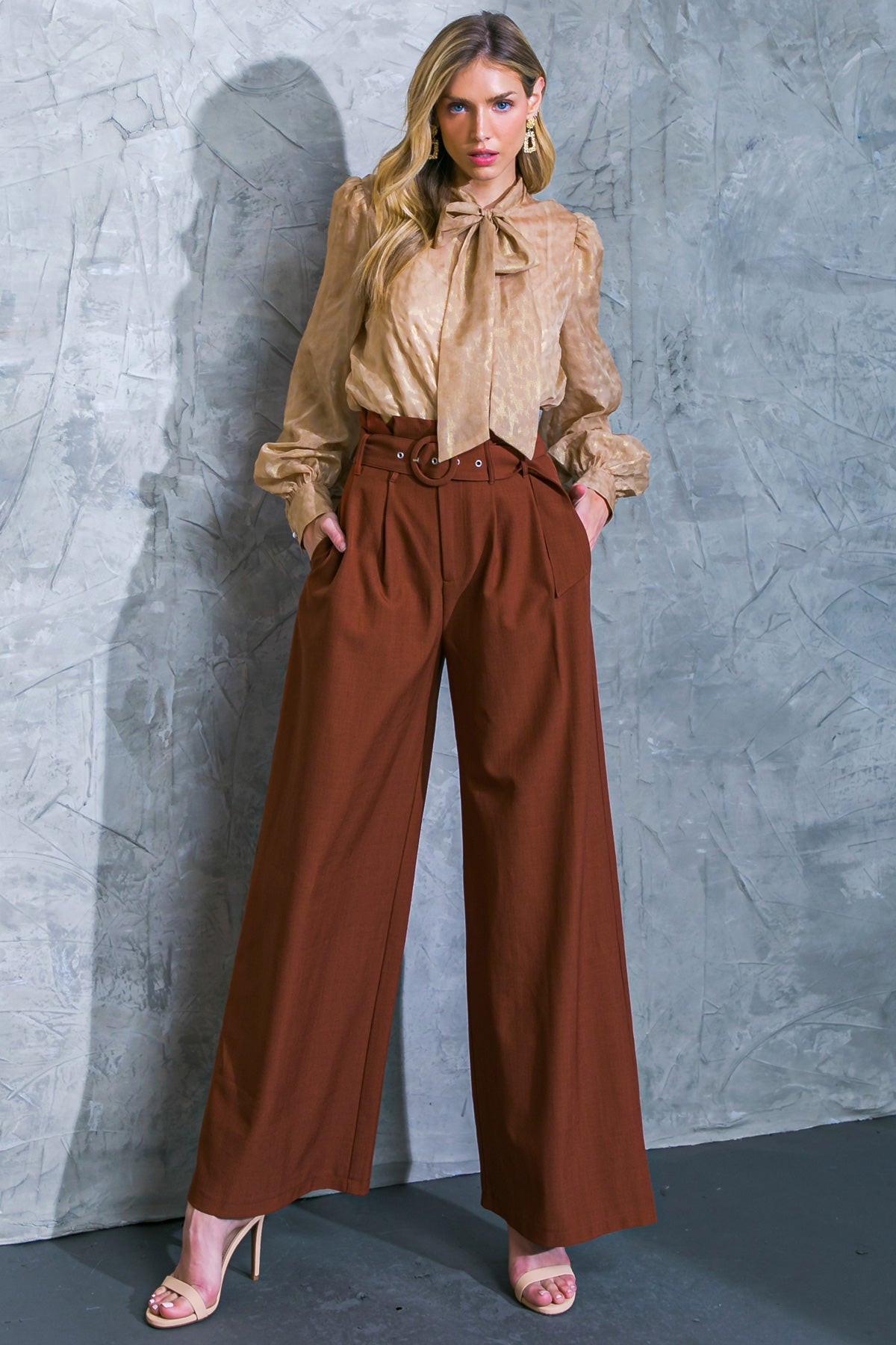 STARE DOWN THE PAST WOVEN PANTS Flying Tomato