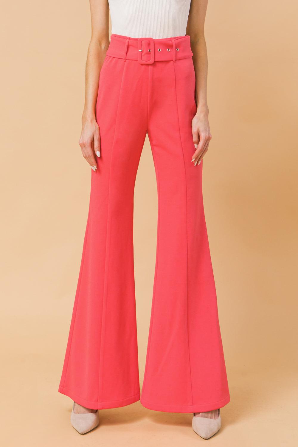 COUNTDOWN THE HOURS WOVEN FLARED PANTS Flying Tomato