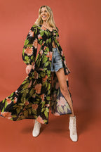 BEIN WITH THE BASICS WOVEN MAXI COVER UP Flying Tomato