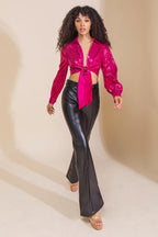 HOPE YOU KNOW FAUX LEATHER PANTS Flying Tomato
