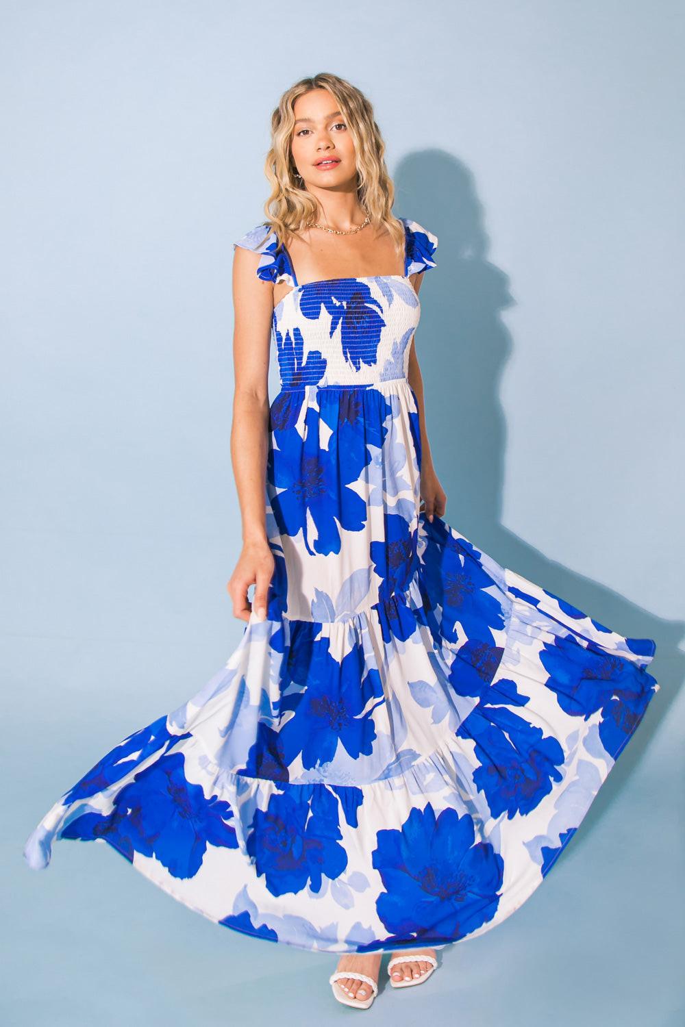 FEEL LIKE MOVING MAXI DRESS Flying Tomato