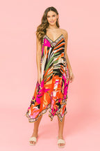 SIMPLE MELODY FLORAL HANKY DRESS Flying Tomato