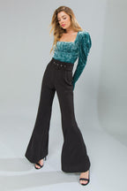 PUT ON A SHOW VELVET TOP Flying Tomato
