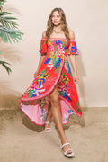COVER ME UP HI-LO DRESS Flying Tomato
