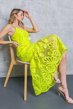 MANHATTAN VILLAGE LACE MIDI DRESS Flying Tomato