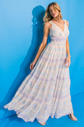 LOVELY ANGEL WOVEN MIDI DRESS Flying Tomato