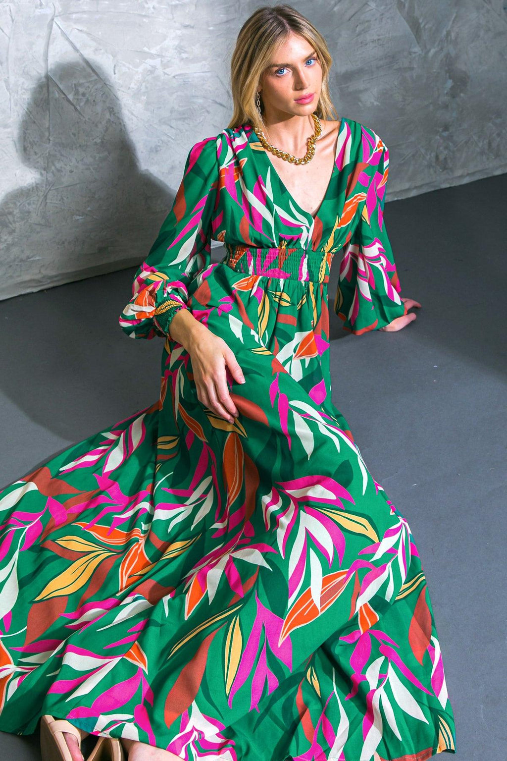 GONE COASTAL WOVEN MAXI DRESS Flying Tomato