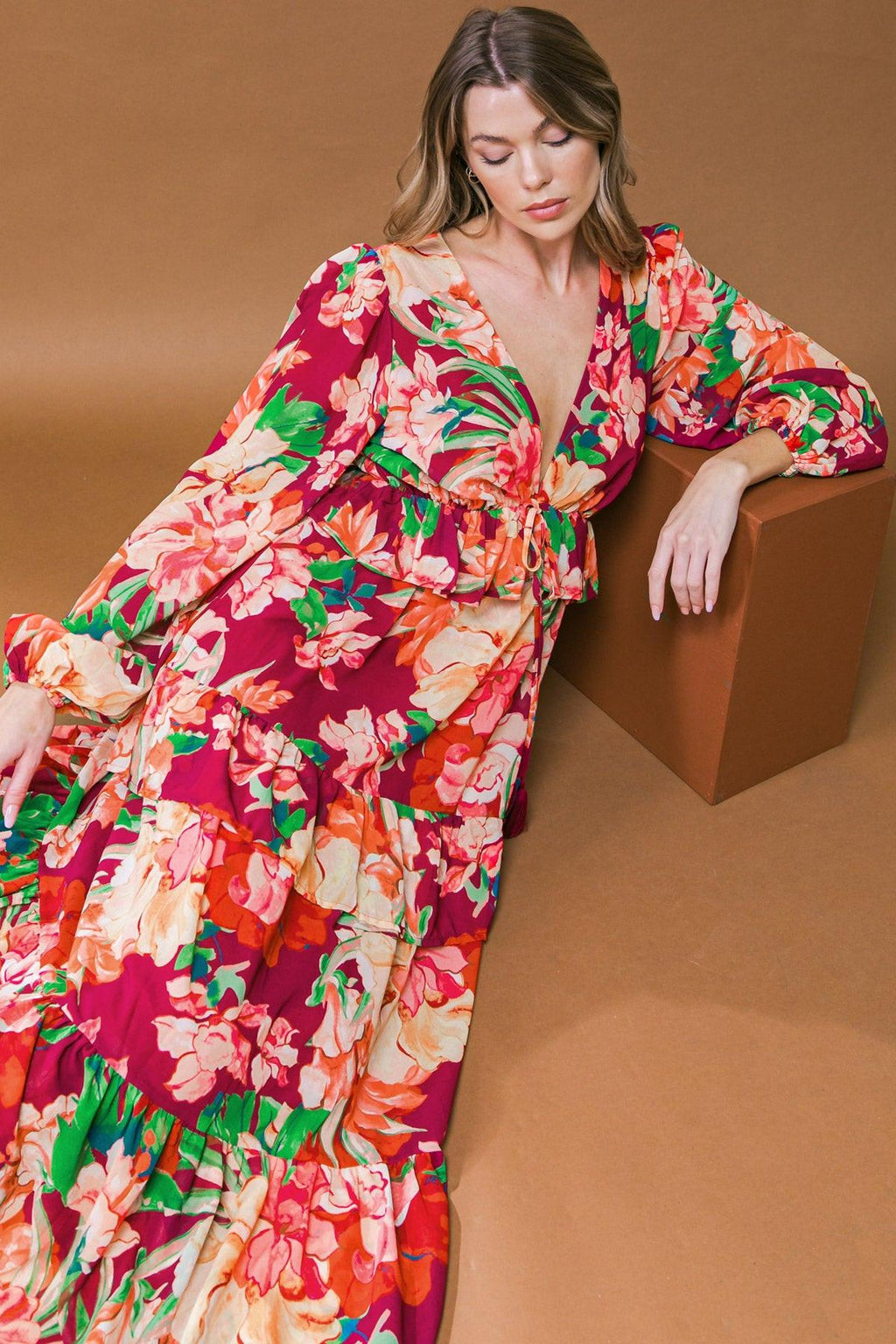 LEAVE YOU SPEECHLESS WOVEN MAXI DRESS Flying Tomato