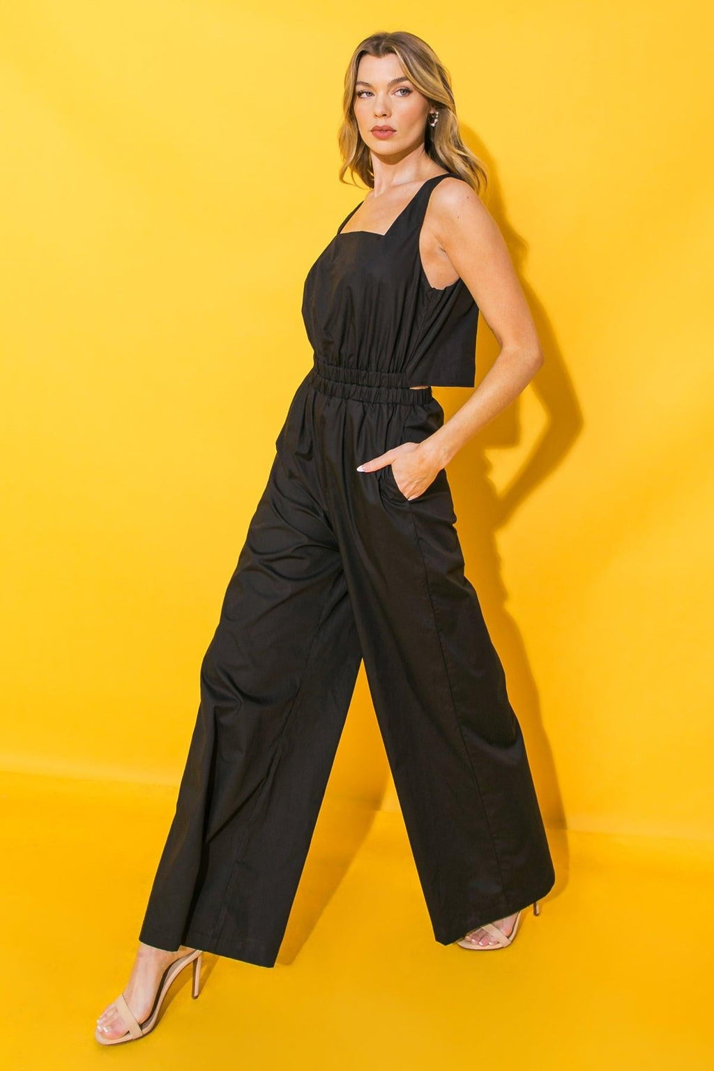 LIFE WITH YOU POPLIN JUMPSUIT Flying Tomato