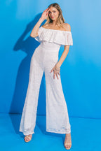 FATE INTERVENES WOVEN LACE JUMPSUIT Flying Tomato