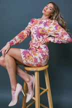ENJOY THE VIEW SUNSET SWEATER MINI DRESS Flying Tomato