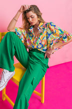 READY TO GET AWAY WOVEN TOP Flying Tomato