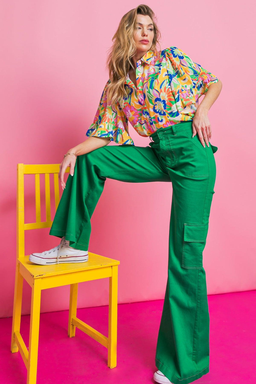 READY TO GET AWAY WOVEN TOP Flying Tomato