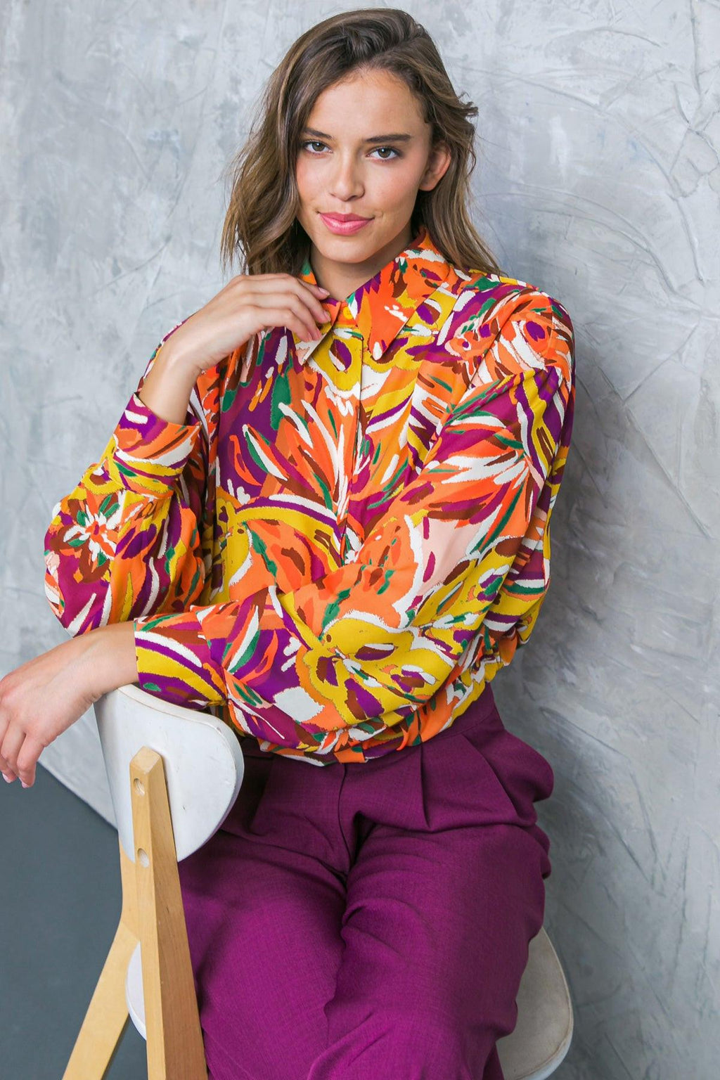 FAMOUS BEHAVIOR WOVEN TOP Flying Tomato