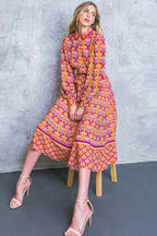 LIFETIME CELEBRATIONS WOVEN SHIRT DRESS Flying Tomato