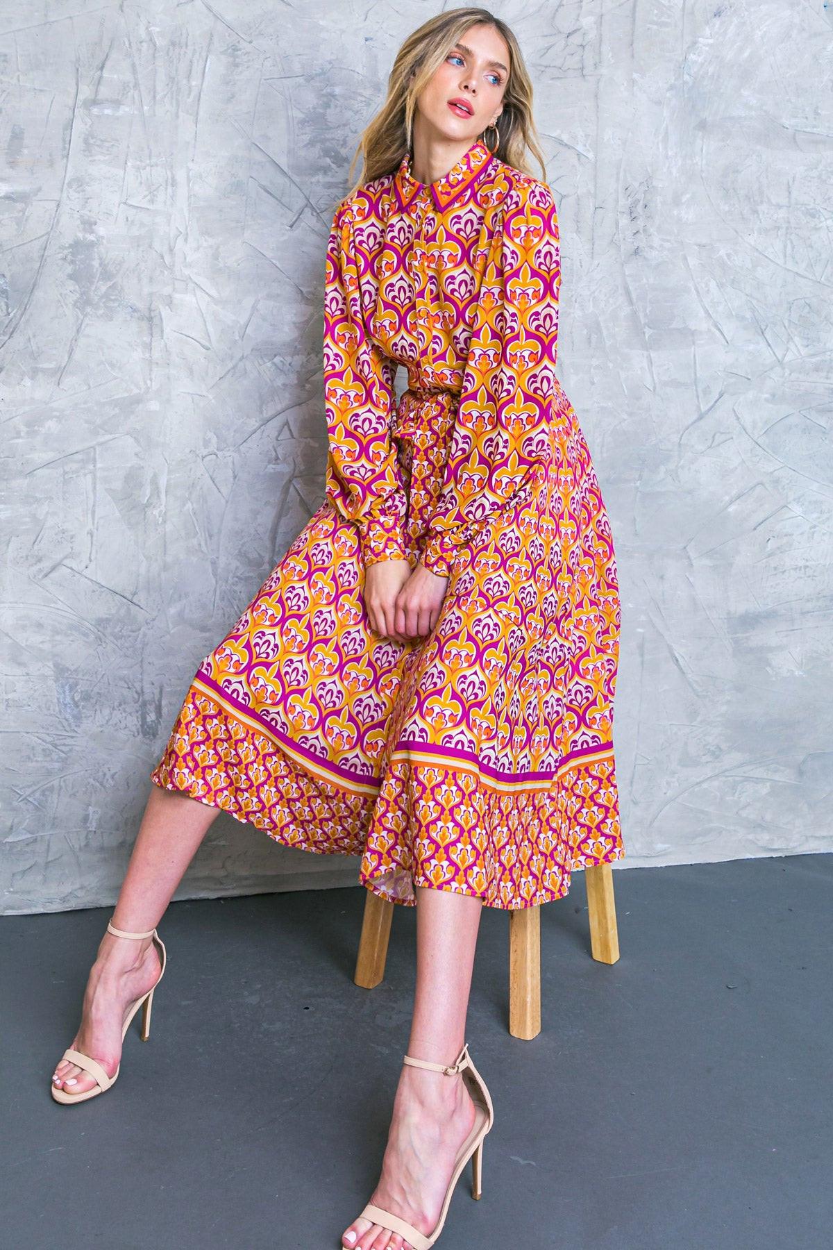 LIFETIME CELEBRATIONS WOVEN SHIRT DRESS Flying Tomato