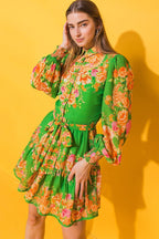FURTHERST THING WOVEN MINI DRESS Flying Tomato