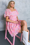THE MOST NOTABLE WOVEN MINI DRESS Flying Tomato