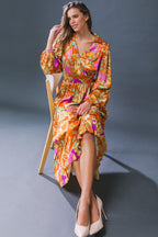 KEEP GETTING BETTER WOVEN MIDI DRESS Flying Tomato