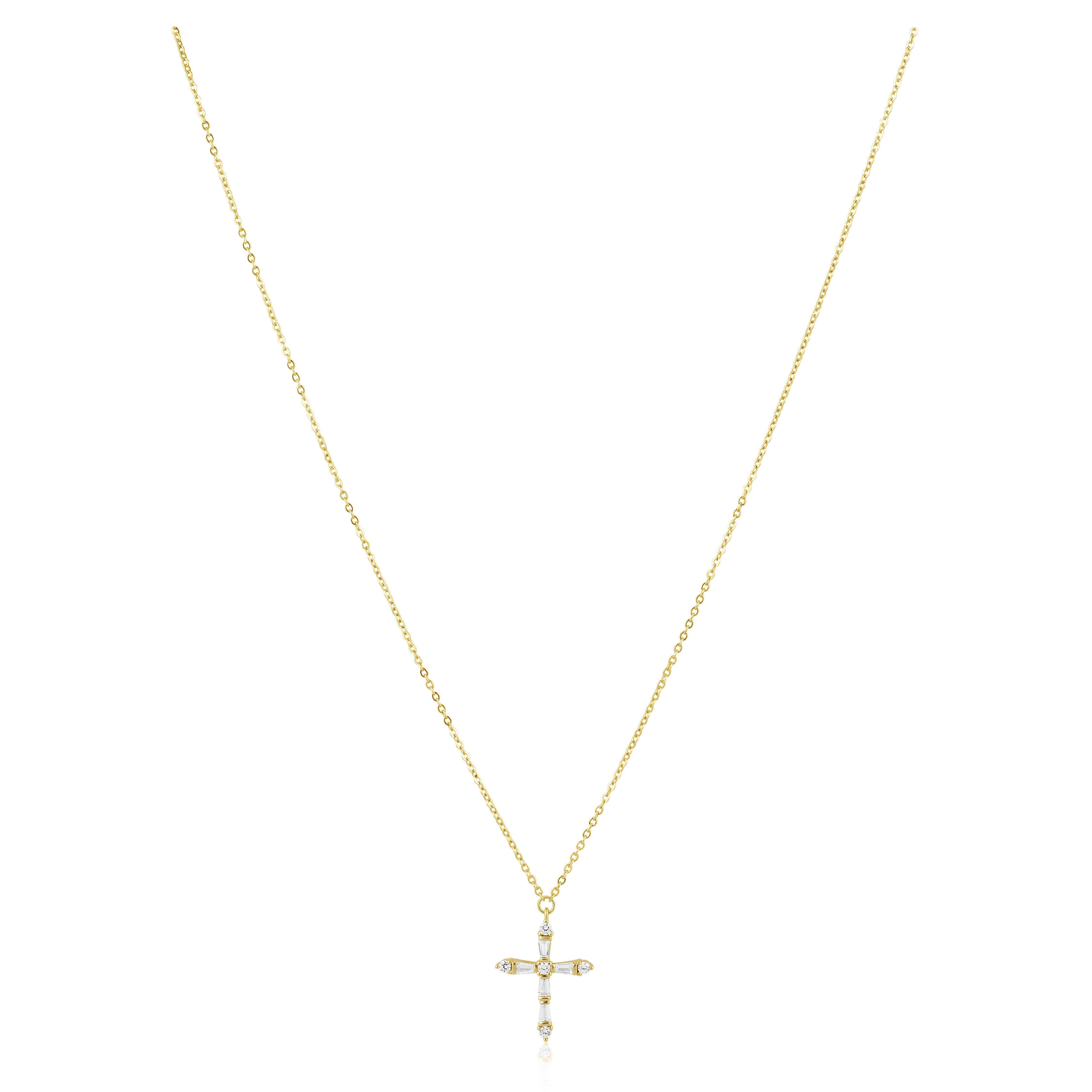 Gabriella CZ Cross Necklace