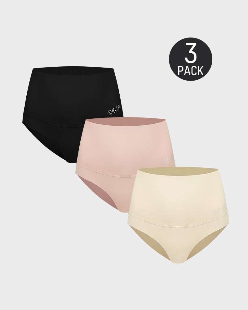 3-Pack High Waisted Tummy Control Briefs SheCurve