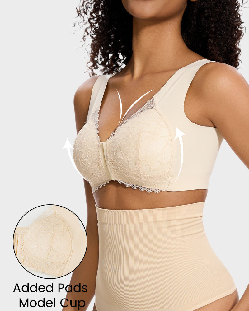Front Closure '5D' Shaping  Wireless Bra SheCurve