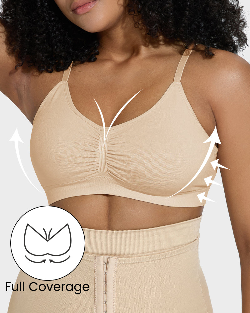 Women's Full Coverage Non-Padded Wireless Sculpt Bra SheCurve