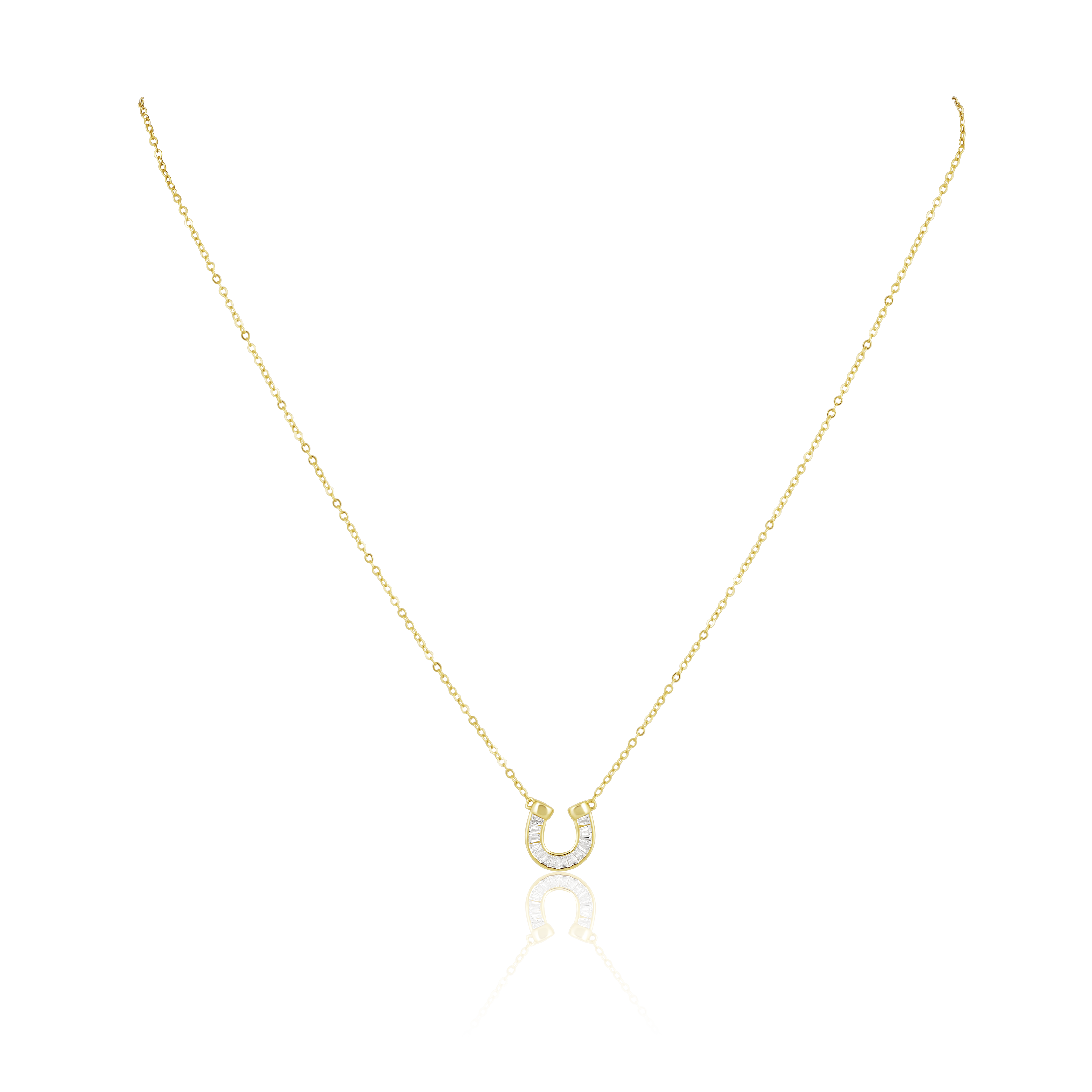 Off To The Races Horseshoe Necklace