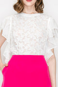 Star Cutwork Butterfly Short Sleeve Top Bella Moda Latina