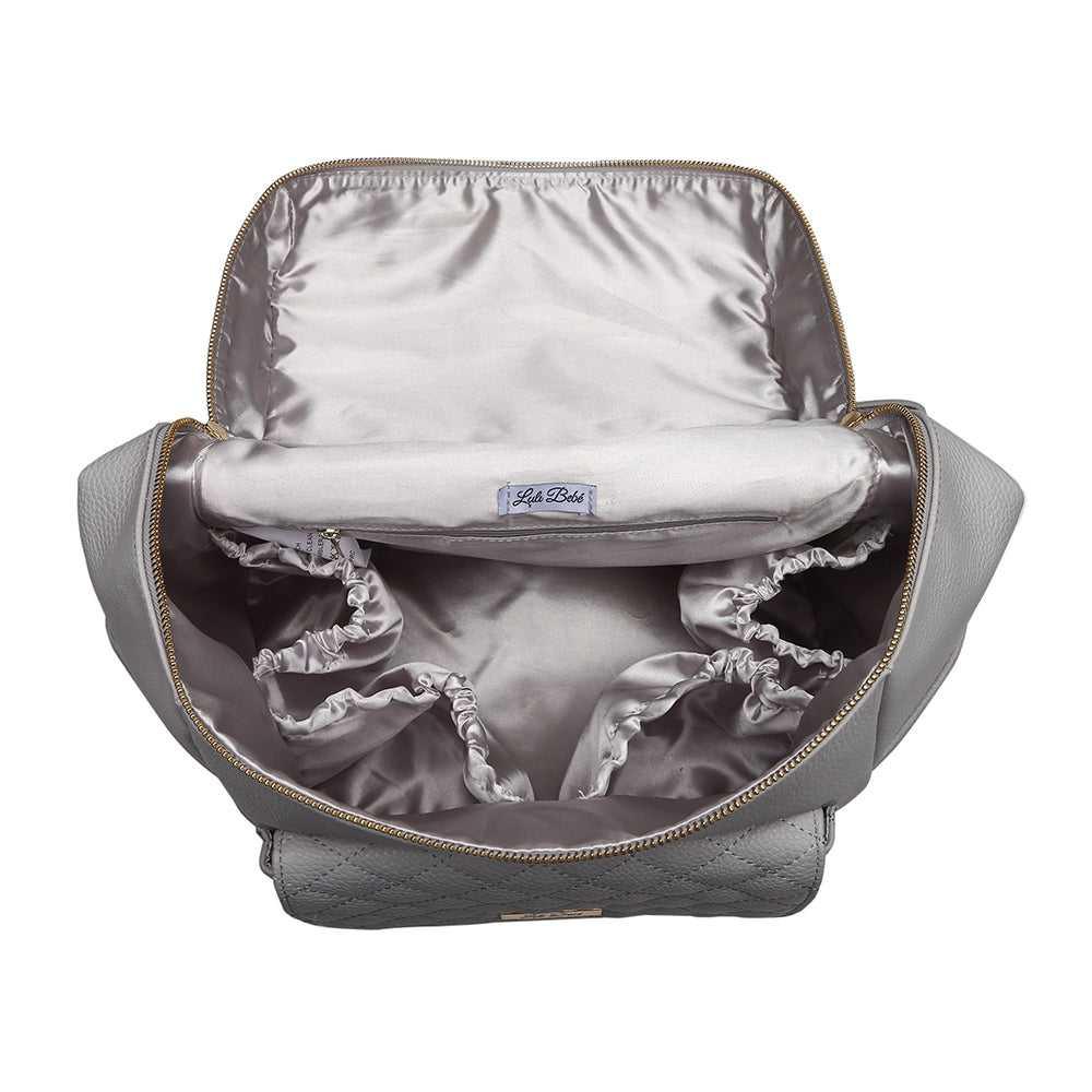 Signature Diaper Bag Stone Grey Luli Bebe