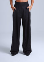 Broadway 3-Piece Liza Tailored Virgin Wool Suit in Deep Black ETNA