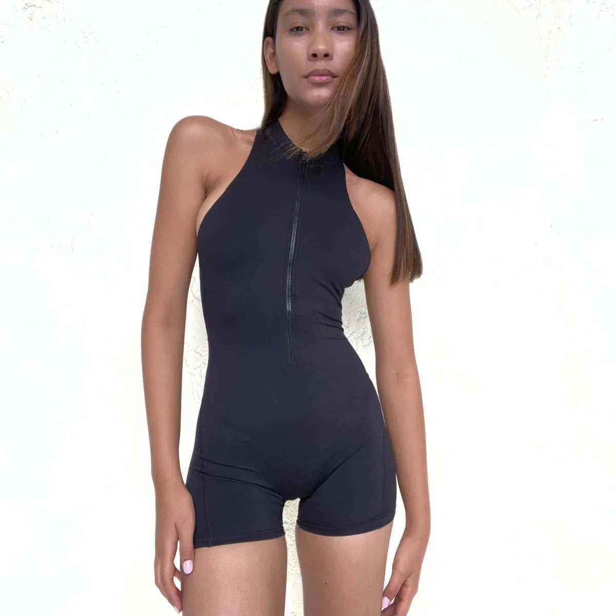 Lola Zip Romper Rockstar Peach