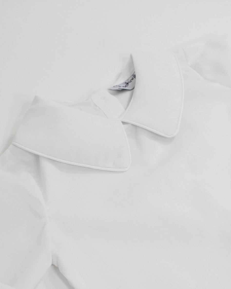 Boys Peter Pan Collar Long Sleeve Shirt