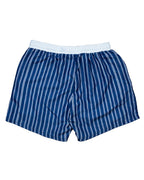 Navy Striped Mens Swim Trunks-FINAL SALE Smockingbird
