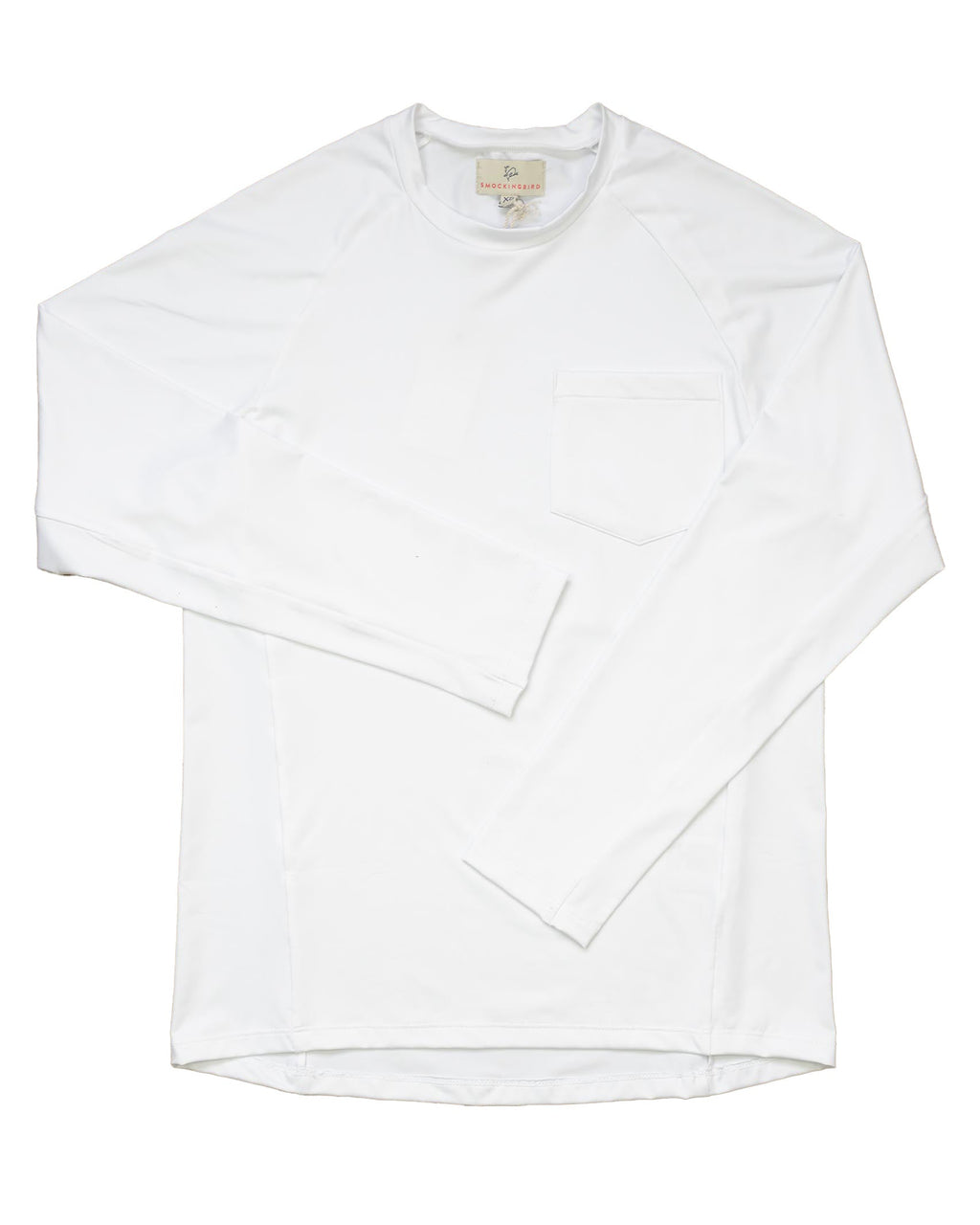Rash Guard Long Sleeve for Men in White- FINAL SALE
