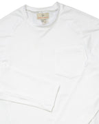 Rash Guard Long Sleeve for Men in White- FINAL SALE Smockingbird