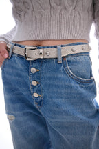 Silverlake Studded Belt Laurel and Gold
