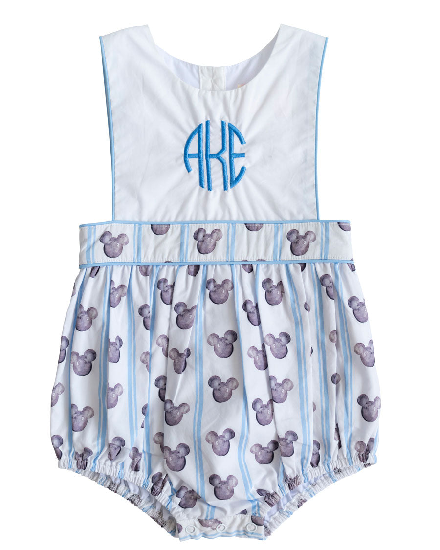 Hand Painted Mouse Print Unisex Bubble- FINAL SALE