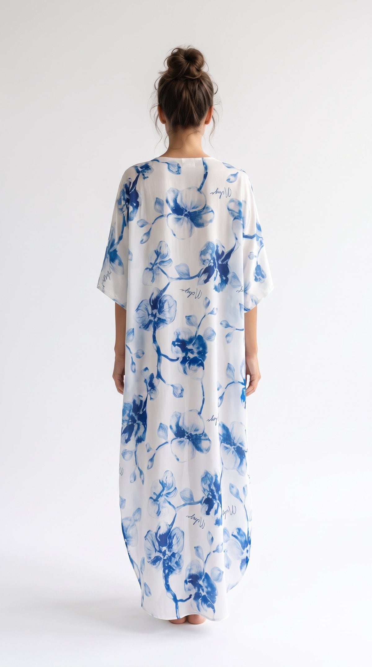 Miranda long cover up 100% Silk Satin