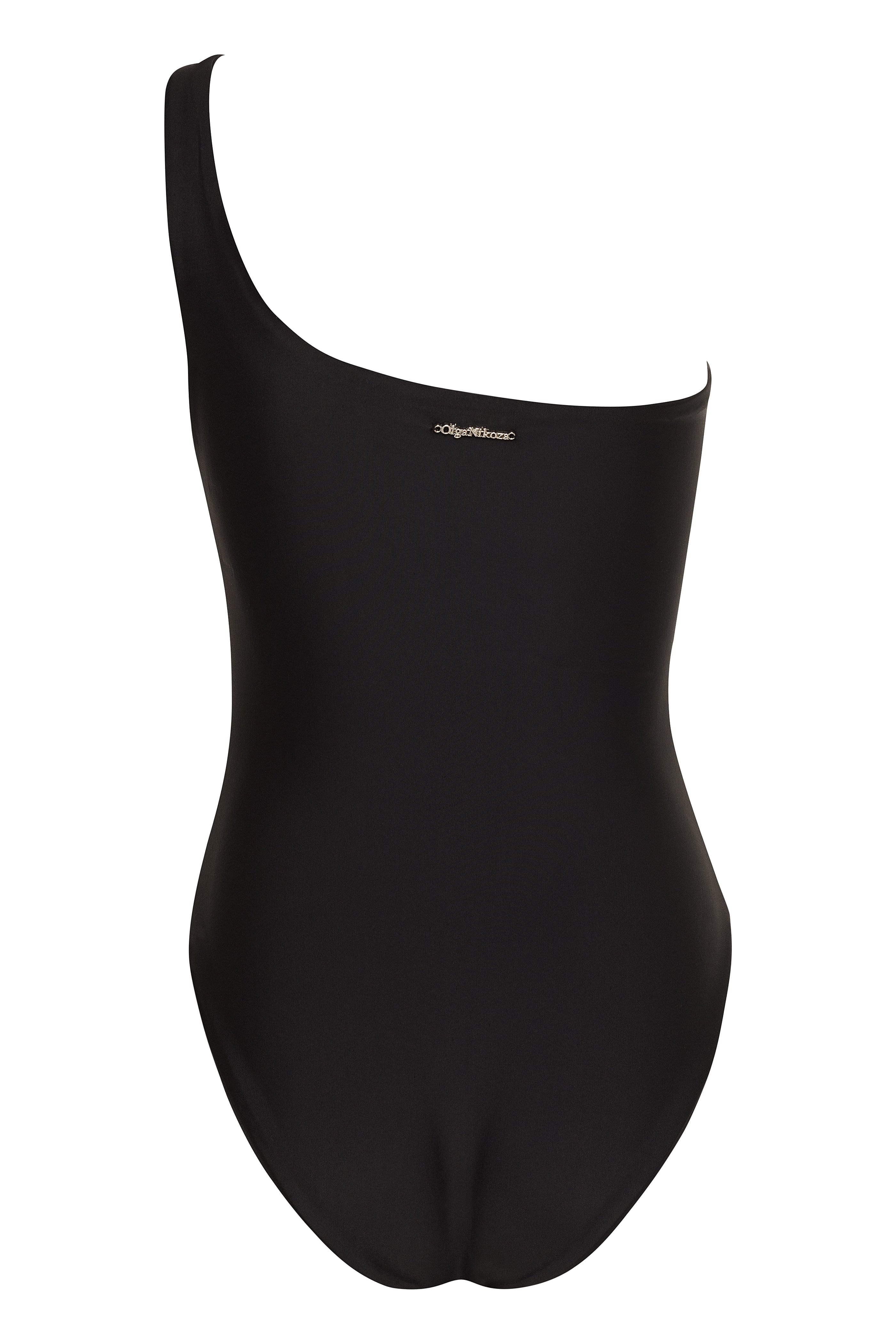 Vanda - Black One Shoulder Style Swimsuit NIKOZA