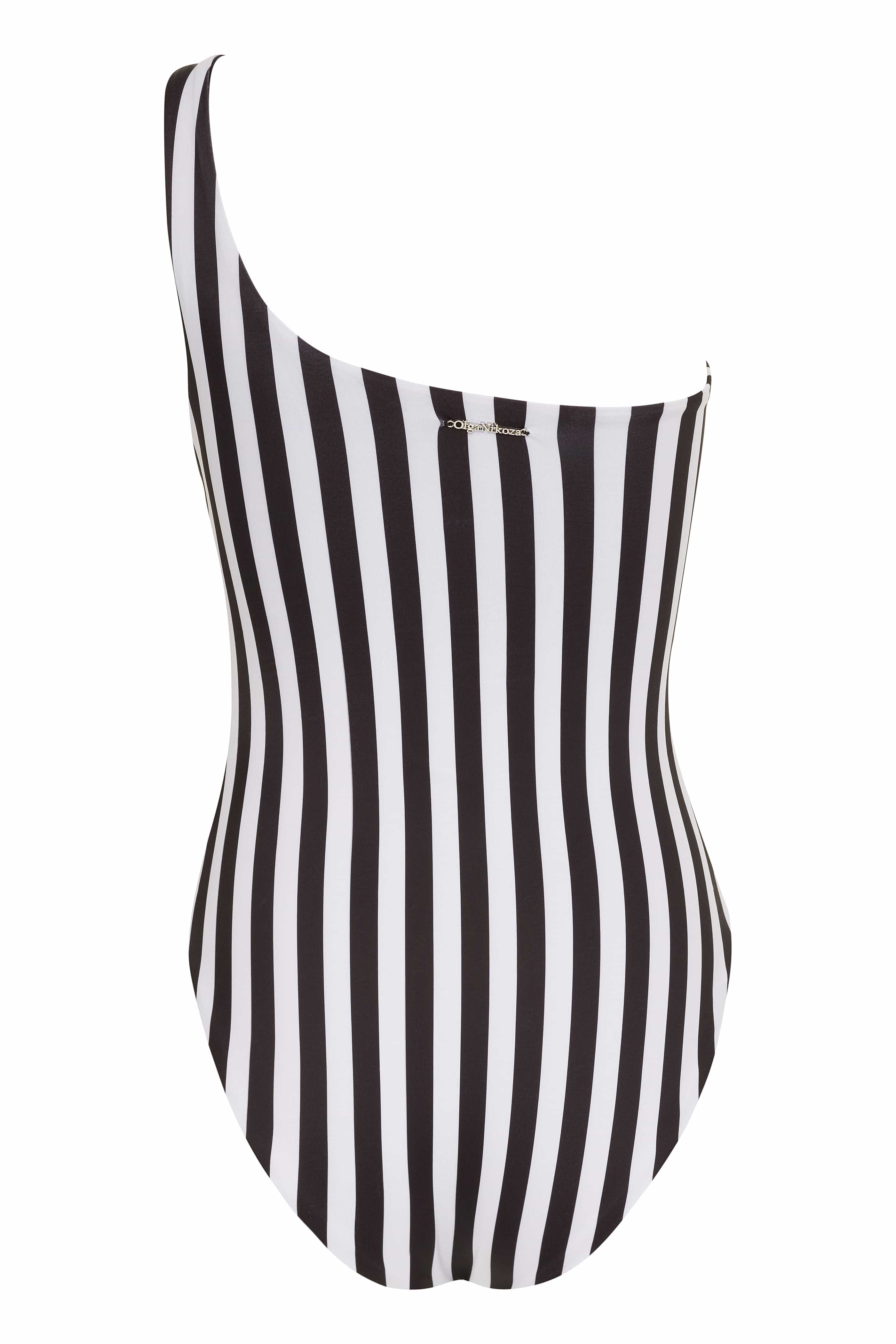 Vanda - StripeOne Shoulder Style Swimsuit NIKOZA