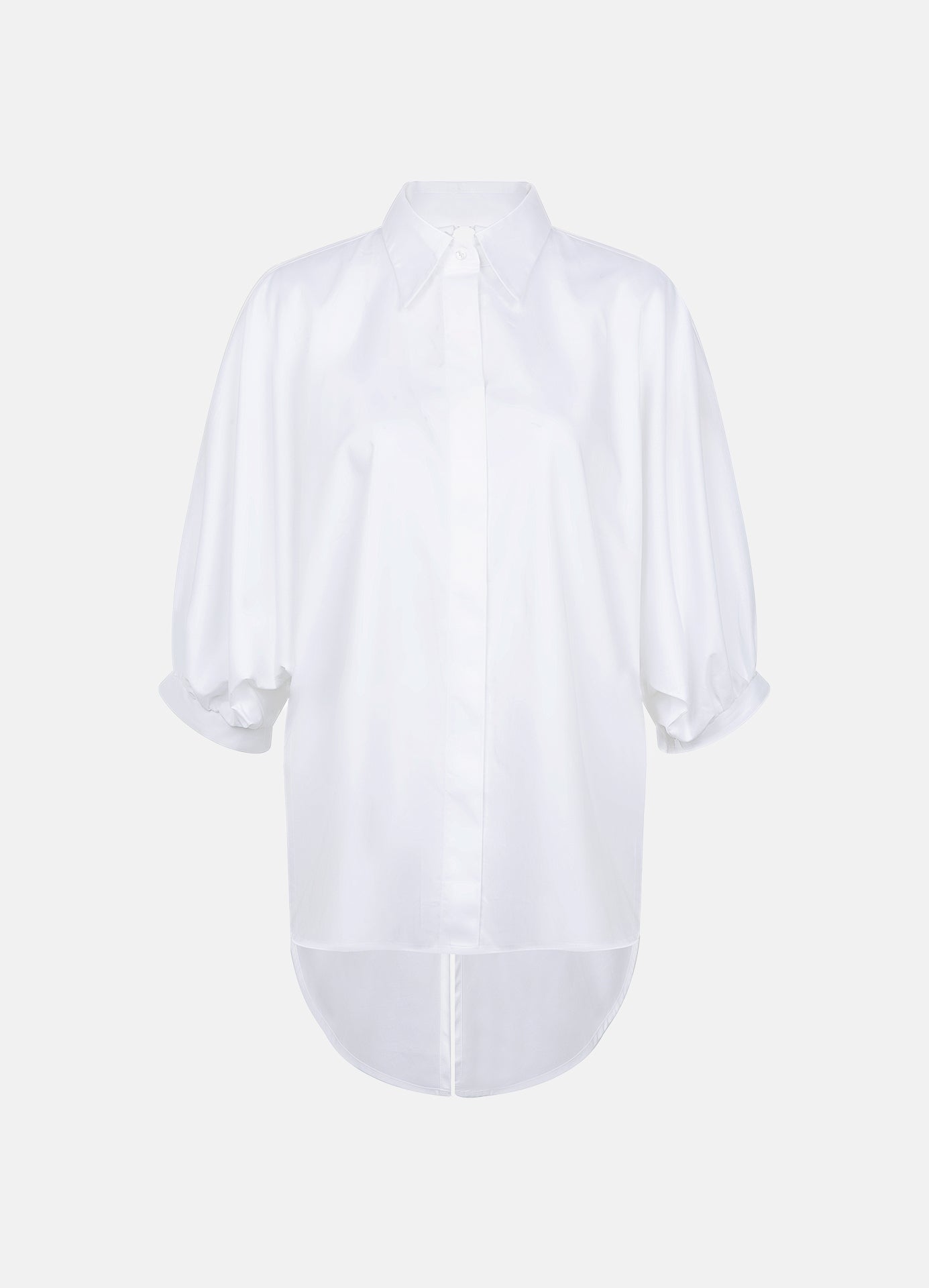 Prima Open-Back Cotton Shirt