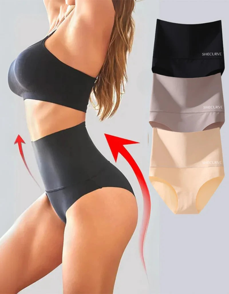 3-Pack High Waisted Tummy Control Briefs SheCurve
