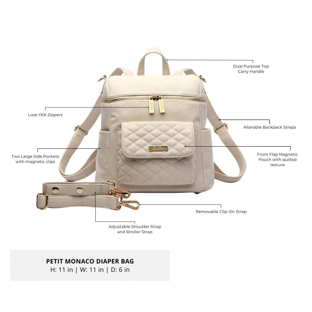 Petit Diaper Bag Pearl White