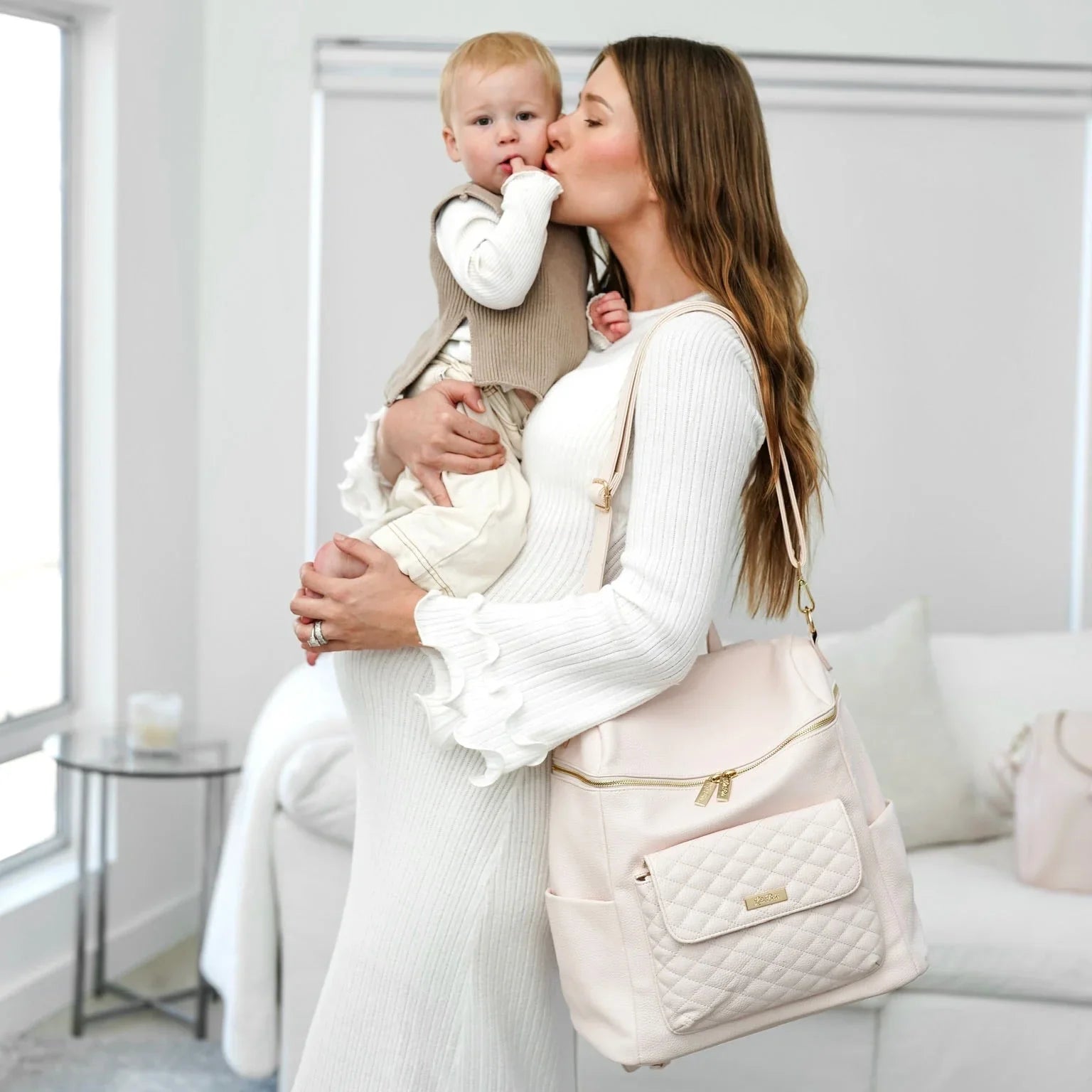 Signature Diaper Bag Pastel Pink
