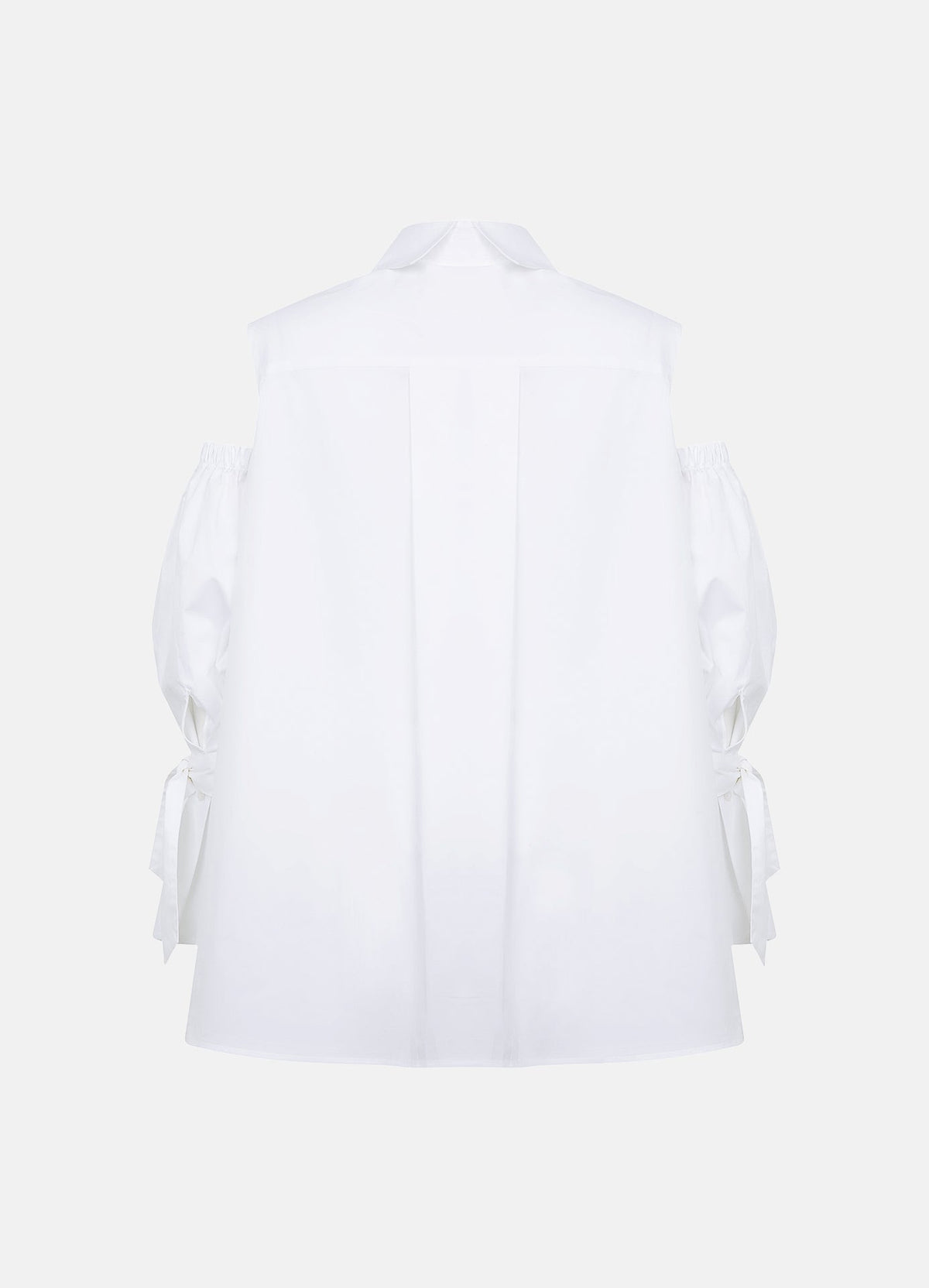 Quarta Cold-Shoulder Gabardine Shirt