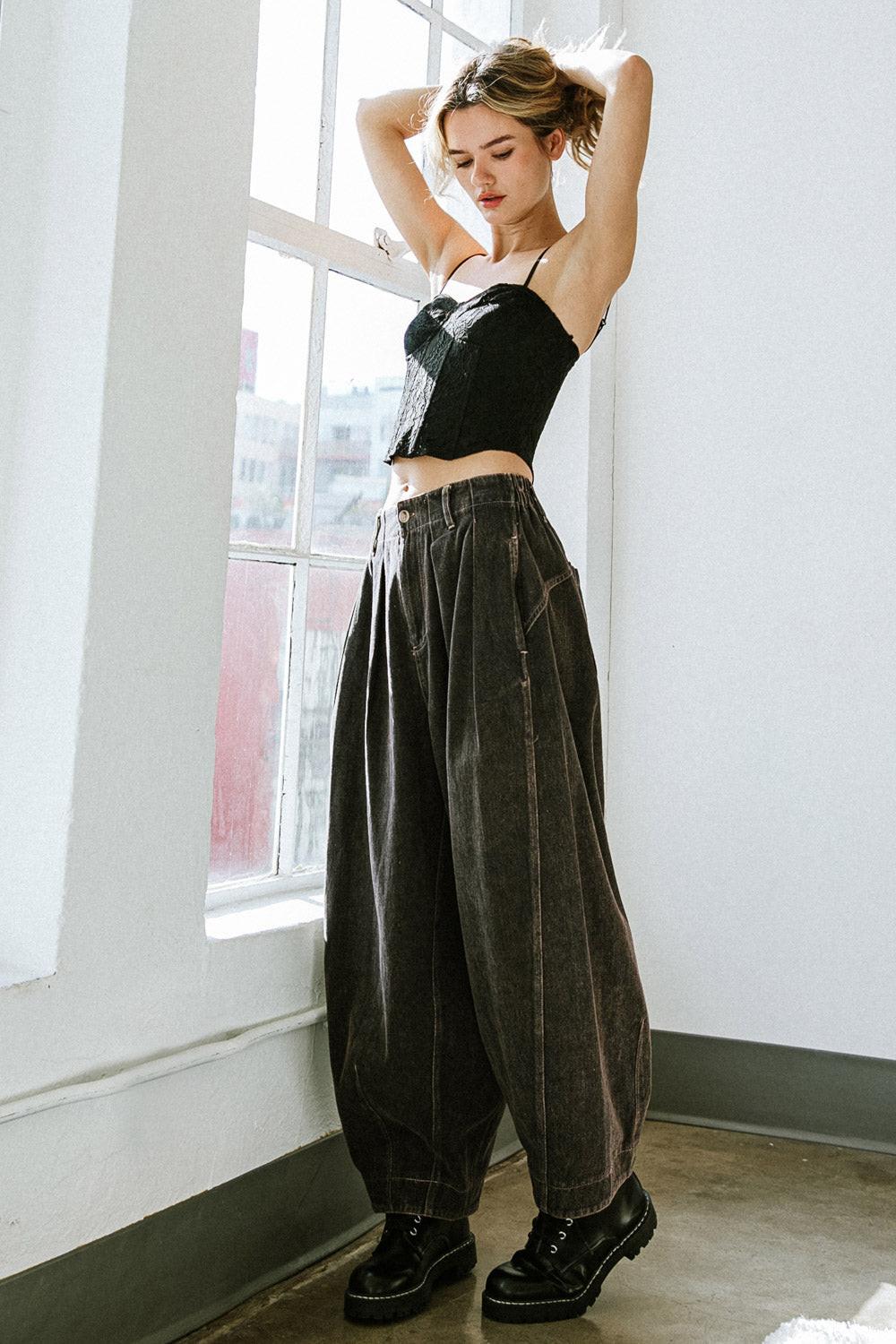 STUCK IN YOUR WAYS DENIM PANTS Flying Tomato