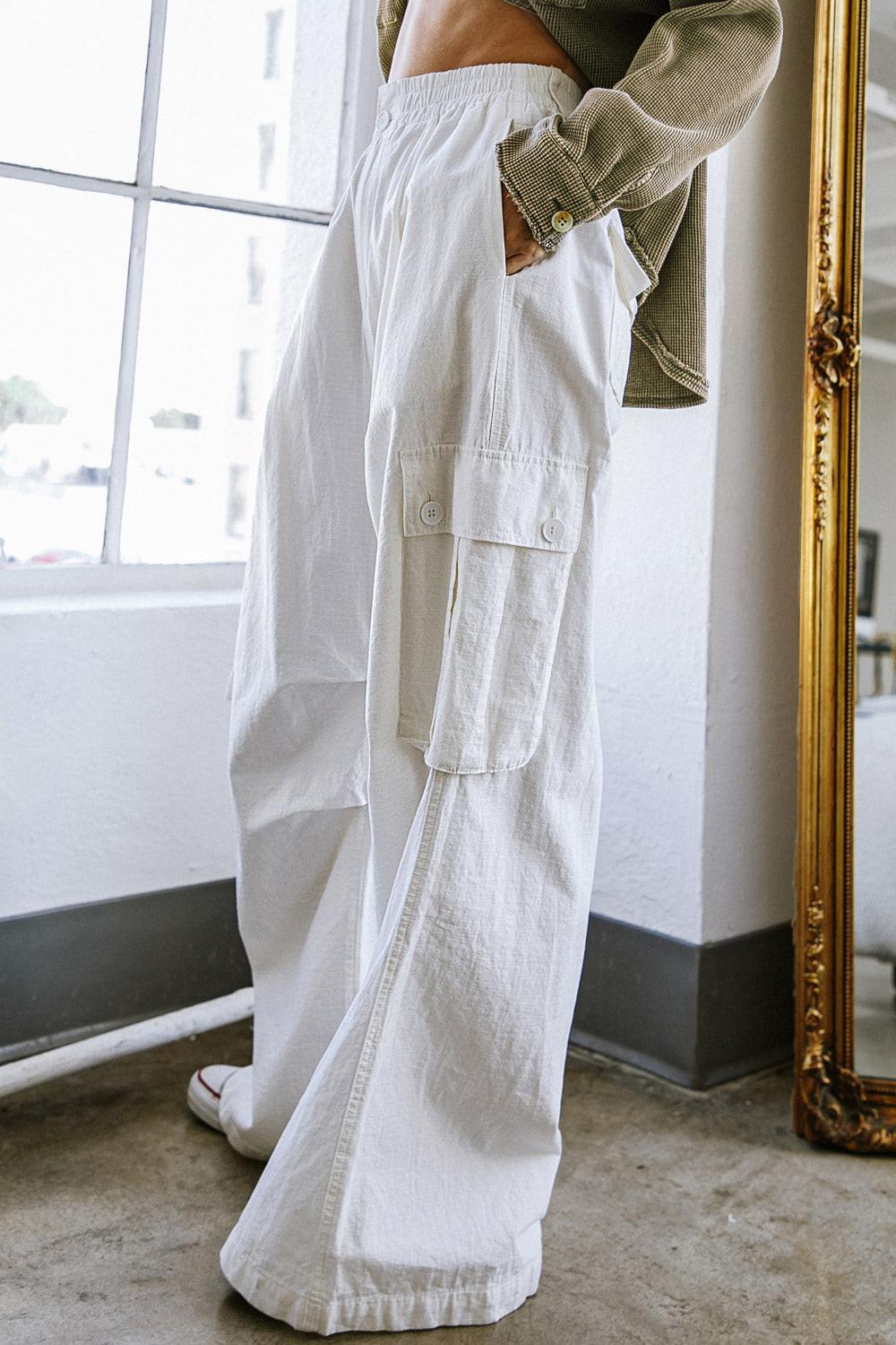 FOREVER BY YOUR SIDE WOVEN CARGO PANTS Flying Tomato