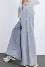 PLAY MY WAY STRIPED DENIM PANTS Flying Tomato