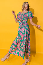 RUN TOWARDS LOVE POPLIN ANKLE DRESS Flying Tomato